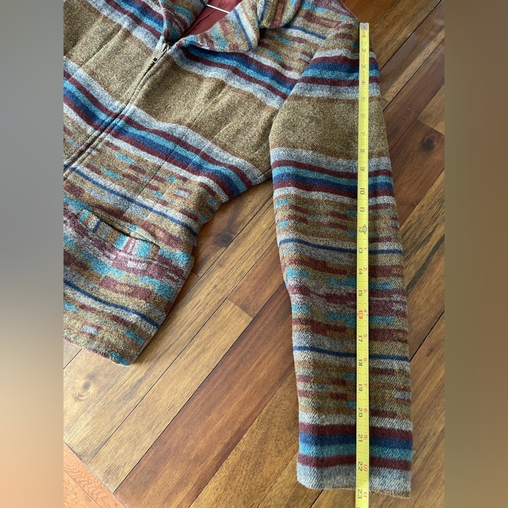 Wool Blend zip up western blazer - Picture 6 of 9